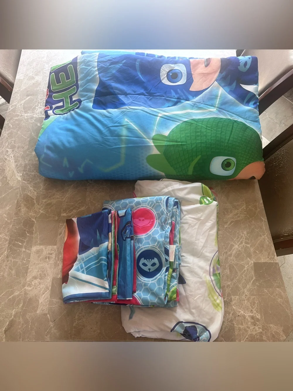 PJ Masks Full Size Bedding Set Comforter Sheets Pillowcases Kids Bedding
